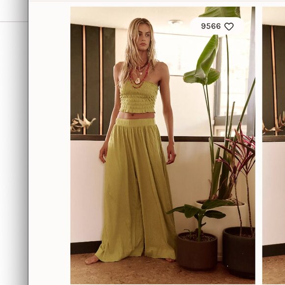 Free People Beach "Solange Set" 2 piece cover up set sz XL - Picture 6 of 7